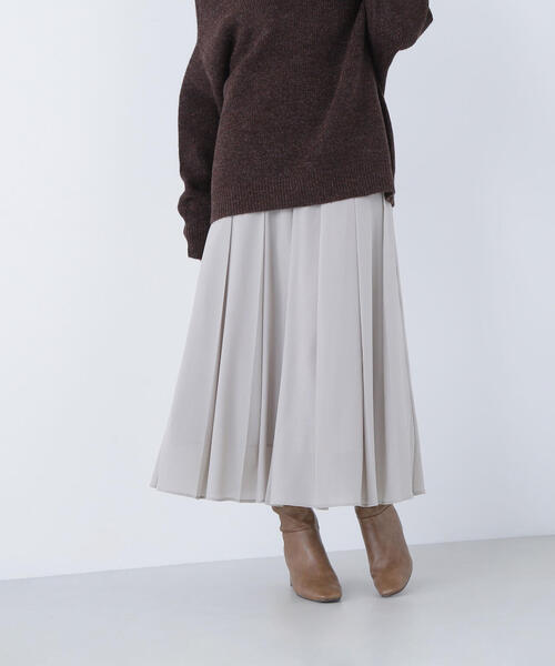 NATURAL BEAUTY BASIC(ナチュラルビューティーベーシック)の「◇オータムカラープリーツスカート(スカート・レディース・ベージュ/ワイン・MEDIUM/P/S)」の20枚目の写真