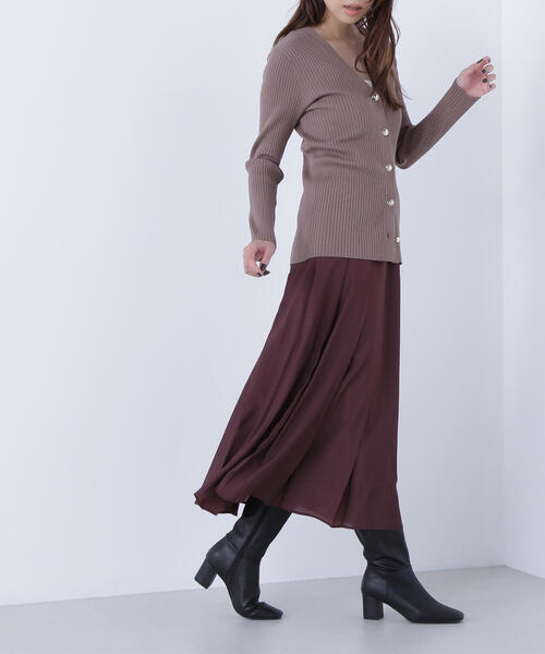 NATURAL BEAUTY BASIC(ナチュラルビューティーベーシック)の「◇オータムカラープリーツスカート(スカート・レディース・ベージュ/ワイン・MEDIUM/P/S)」の11枚目の写真