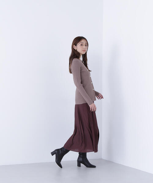 NATURAL BEAUTY BASIC(ナチュラルビューティーベーシック)の「◇オータムカラープリーツスカート(スカート・レディース・ベージュ/ワイン・MEDIUM/P/S)」の15枚目の写真