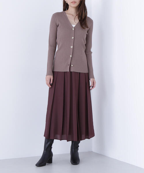 NATURAL BEAUTY BASIC(ナチュラルビューティーベーシック)の「◇オータムカラープリーツスカート(スカート・レディース・ベージュ/ワイン・MEDIUM/P/S)」の16枚目の写真