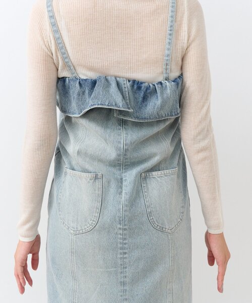La boutique BonBon（ラブティックボンボン）の「パール付きデニムキャミワンピース（ワンピース・レディース・サックスブルー/ネイビー・36/38/PS）」の22枚目の写真
