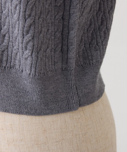 セール】2枚襟ケーブルニット（ニット/セーター）｜one after another