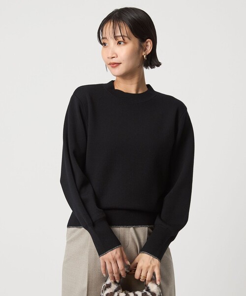 green label relaxing(グリーンレーベルリラクシング)の「ウール スムース ボトルネック フォルム ニット プルオーバー ウォッシャブル(ニット/セーター・レディース・グレー/オフホワイト/ブラック/レッド/ベージュ・FREE)」の16枚目の写真