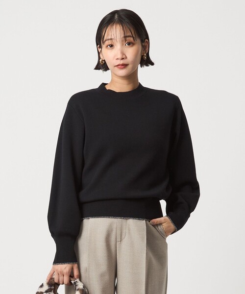 green label relaxing(グリーンレーベルリラクシング)の「ウール スムース ボトルネック フォルム ニット プルオーバー ウォッシャブル(ニット/セーター・レディース・グレー/オフホワイト/ブラック/レッド/ベージュ・FREE)」の17枚目の写真
