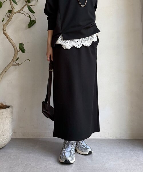 DouDou（ドゥドゥ）の「【WEB限定】MA1ポケットプルオーバー＋タイトスカートセット（セットアップ・レディース・アイボリー/ブラック/カーキ/キャメル・FREE）」の17枚目の写真