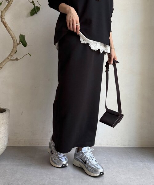 DouDou（ドゥドゥ）の「【WEB限定】MA1ポケットプルオーバー＋タイトスカートセット（セットアップ・レディース・アイボリー/ブラック/カーキ/キャメル・FREE）」の19枚目の写真