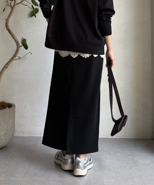 DouDou（ドゥドゥ）の「【WEB限定】MA1ポケットプルオーバー＋タイトスカートセット（セットアップ・レディース・アイボリー/ブラック/カーキ/キャメル・FREE）」の21枚目の写真