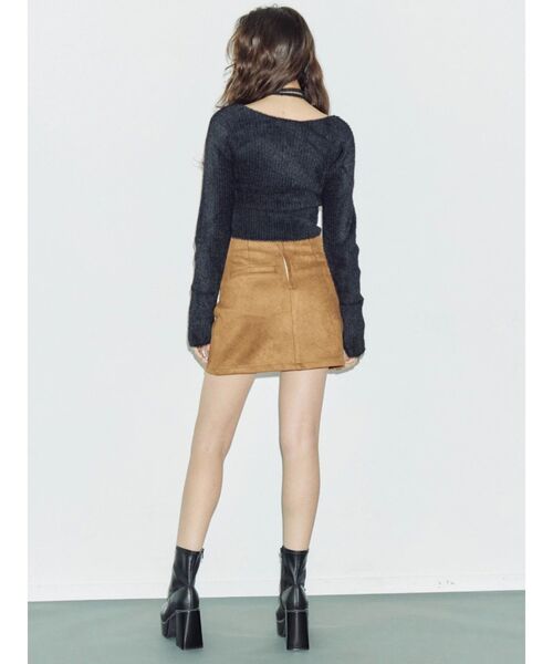 EVRIS（エヴリス）の「ホルターネックシャギーニットトップス（ニット/セーター・レディース・ブラック/グレー/ブルー/ホワイト・FREE）」の15枚目の写真