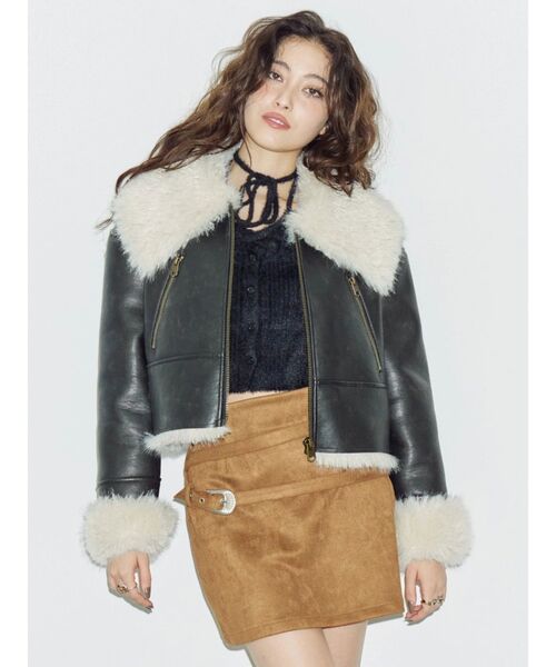 EVRIS（エヴリス）の「ホルターネックシャギーニットトップス（ニット/セーター・レディース・ブラック/グレー/ブルー/ホワイト・FREE）」の17枚目の写真