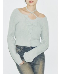 EVRIS | ホルターネックシャギーニットトップス(ニット/セーター)