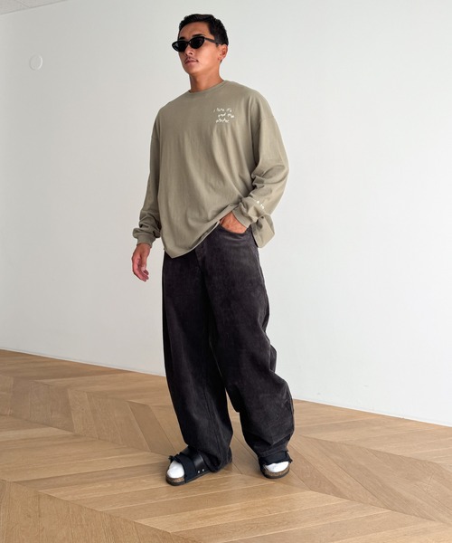 CANAL JEAN（キャナルジーン）の「choice_cnl/SEIRTAND　コーデュロイカーブパンツ（その他パンツ・レディース・ブラウン/チャコールグレー・SMALL/MEDIUM）」の2枚目の写真