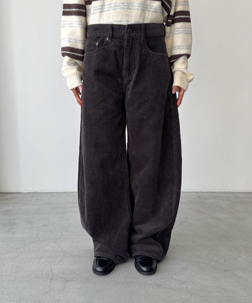 CANAL JEAN（キャナルジーン）の「choice_cnl/SEIRTAND　コーデュロイカーブパンツ（その他パンツ・レディース・ブラウン/チャコールグレー・SMALL/MEDIUM）」の18枚目の写真