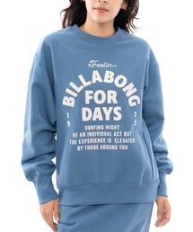 【BILLABONG/ビラボン】24AW SIDE RIB HEAVY SWEAT/ロゴスウェットトレーナー