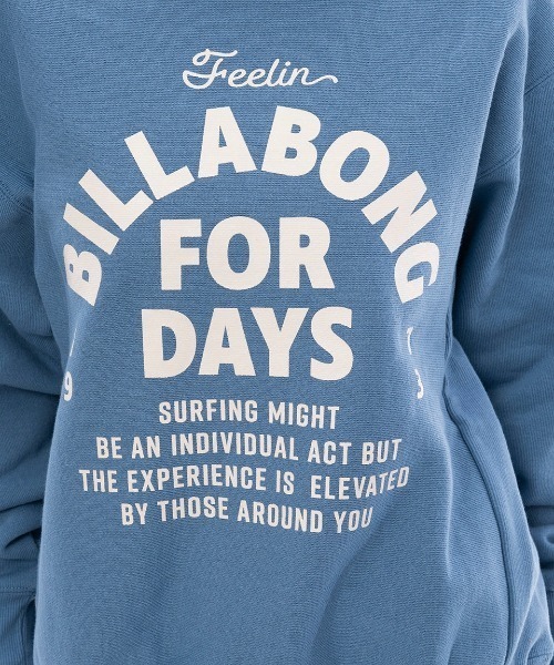 BILLABONG(ビラボン)の「【BILLABONG/ビラボン】24AW SIDE RIB HEAVY SWEAT/ロゴスウェットトレーナー(スウェット・レディース・ヘザーグレー/ブルー/ブラック/ホワイト・MEDIUM/LARGE)」の20枚目の写真