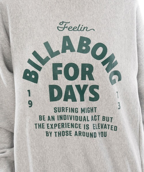 BILLABONG(ビラボン)の「【BILLABONG/ビラボン】24AW SIDE RIB HEAVY SWEAT/ロゴスウェットトレーナー(スウェット・レディース・ヘザーグレー/ブルー/ブラック/ホワイト・MEDIUM/LARGE)」の16枚目の写真