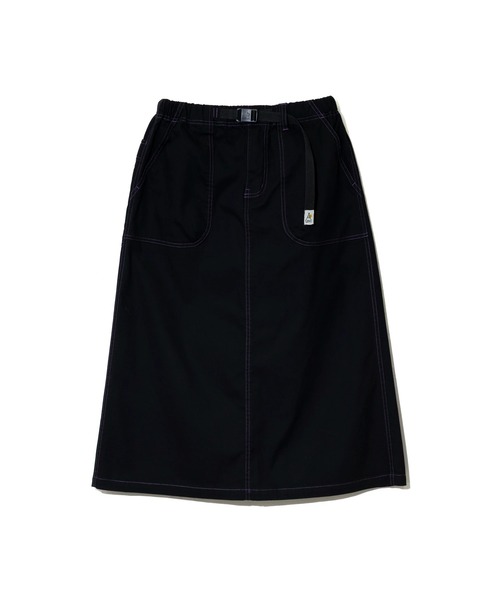 go slow caravan（ゴースローキャラバン）の「ストレッチキャンバス ベイカースカート W（スカート・レディース・ブルー/ブラック/オリーブ/キャメル・FREE）」の17枚目の写真