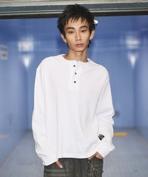 MSG（エムエスジー）の「コットンサーマルロングスリーブヘンリーネックTシャツ【UNISEX】（Tシャツ/カットソー）」