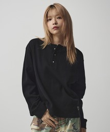 サーマル」に該当するメンズのTシャツ/カットソー（ブラック/黒色系