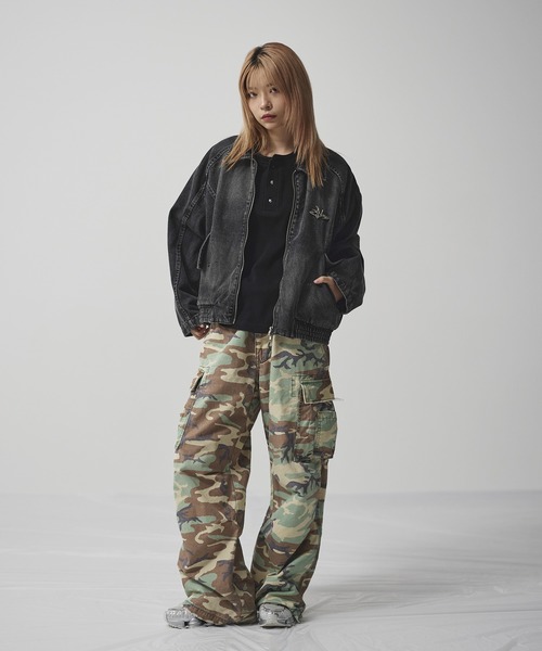 MSG（エムエスジー）の「コットンサーマルロングスリーブヘンリーネックTシャツ【UNISEX】（Tシャツ/カットソー・メンズ・グレー/ホワイト/ワイン系/ブラック系/ブラック/ブラック系2/レオパード・XL/L/M/S）」の19枚目の写真