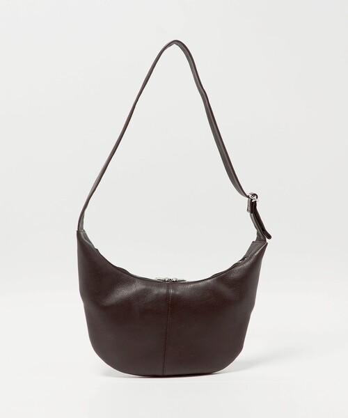 BEAUTY&YOUTH UNITED ARROWS（ビューティーアンドユースユナイテッドアローズ）の「レザー ムーン ショルダー バッグ（ショルダーバッグ・メンズ・ブラック/ダークブラウン・FREE）」の5枚目の写真