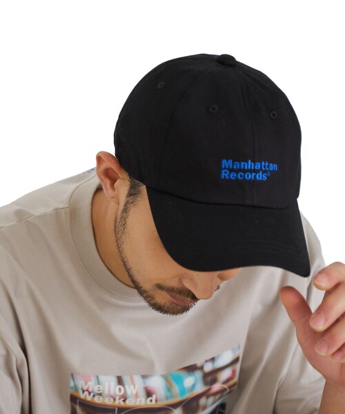 Manhattan Records（マンハッタン レコーズ）の「ManhattanRecords（マンハッタンレコード）別注ロゴ刺繍CAP（キャップ・メンズ・ホワイト/コバルトブルー/ブラック・FREE）」の6枚目の写真
