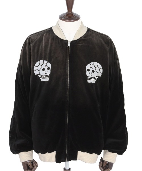 ADAMPATEK/アダムパテック】aged velour souvenir jacket ベロア