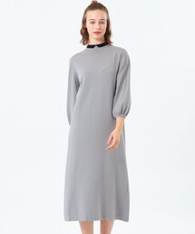 MACKINTOSH PHILOSOPHY（マッキントッシュ フィロソフィー）の「【25年秋冬モデル】Cleric Collar Knit サックワンピース（ワンピース）」