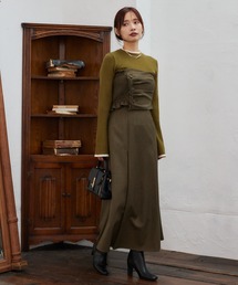 mysty woman | ドレープビスチェセットスカート 582503(スカート)