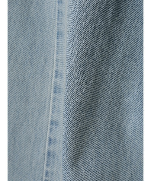 サイドタックカジュアルワイドデニム（デニムパンツ）｜anuans（ア