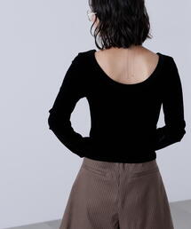 FREE'S MART | 【MFM】バックオープンフロッキーカットソー(Tシャツ/カットソー)