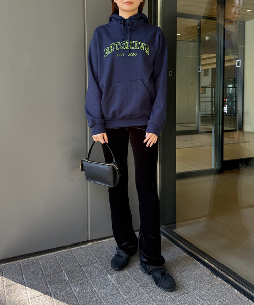 EDIT. FOR LULU（エディットフォールル）の「【BATSHEVA/バットシェバ】pre HOODIE SWEATSHIRT（Tシャツ/カットソー・レディース・ネイビー・SMALL）」の7枚目の写真