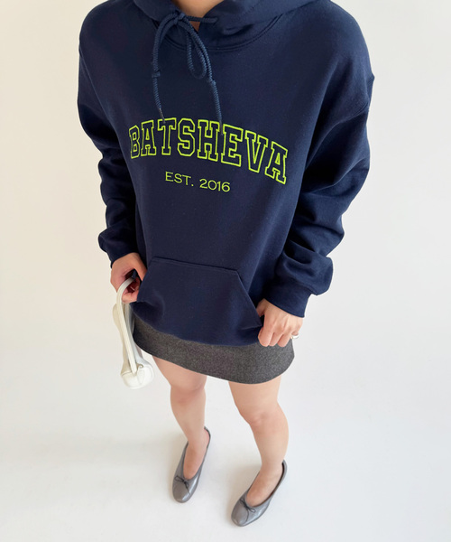EDIT. FOR LULU（エディットフォールル）の「【BATSHEVA/バットシェバ】pre HOODIE SWEATSHIRT（Tシャツ/カットソー・レディース・ネイビー・SMALL）」の13枚目の写真
