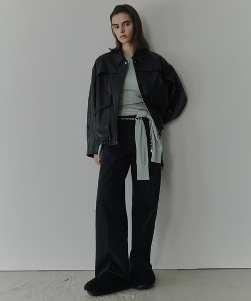 LE CIEL BLEU（ルシェルブルー）の「リブドアイレットカーディガン / Ribbed Eyelet Cardigan（ニット/セーター・レディース・ピンク/ライトブルー・36）」の4枚目の写真