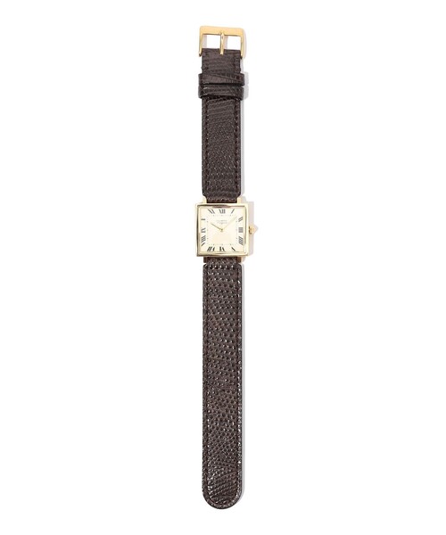 VAGUE WATCH CO.(ヴォーグウォッチカンパニー)の「【別注】VAGUE WATCH Carre Piece リザードベルト クォーツウォッチ(アナログ腕時計・メンズ・ホワイト系その他2/ホワイト系その他・FREE)」の1枚目の写真