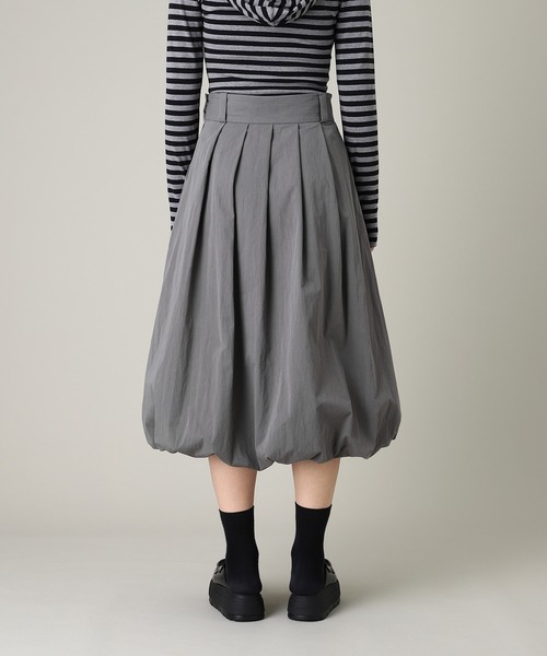 forget-me-nots(フォーゲットミーノッツ)の「forget-me-nots Baloon Pleats Belted Skirt FMN-25AW-SK-002(スカート・レディース・グレー/ベージュ・SMALL/MEDIUM)」の6枚目の写真