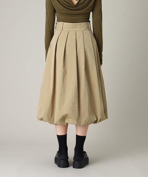 forget-me-nots(フォーゲットミーノッツ)の「forget-me-nots Baloon Pleats Belted Skirt FMN-25AW-SK-002(スカート・レディース・グレー/ベージュ・SMALL/MEDIUM)」の4枚目の写真