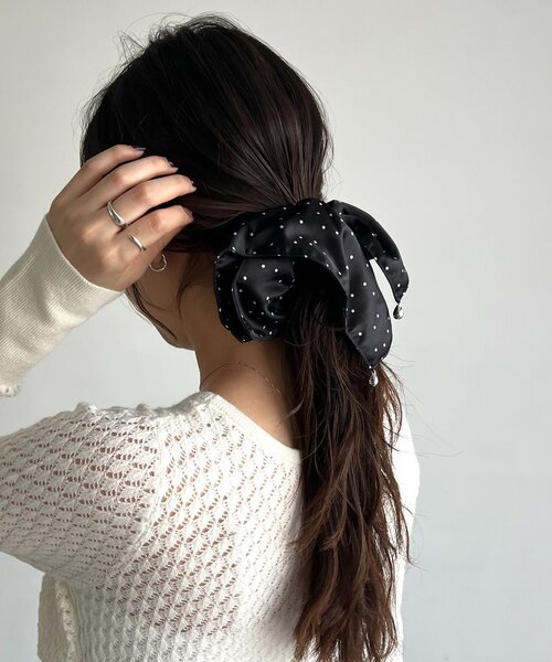 セール】〈GOLDY/ゴールディ〉ドットフレアシュシュ（シュシュ