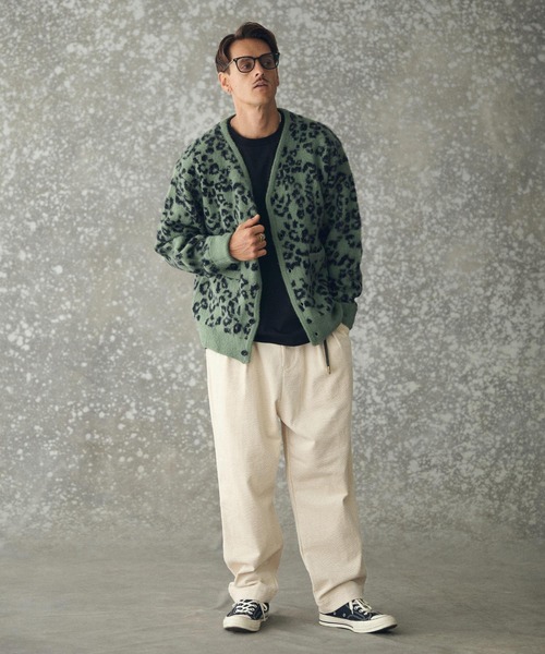 mcg3725- Mohair-like Leopard Cardigan レオパードカーディガン(TRM25