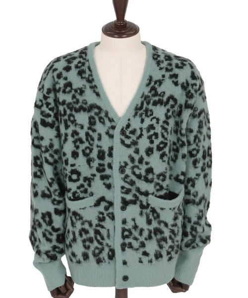 mcg3725- Mohair-like Leopard Cardigan レオパードカーディガン(TRM25