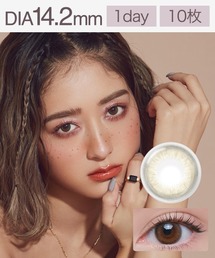 GROVI（グロヴィー）の「グロヴィー ワンデー ニュアンスオリーブ (10枚入り)（コンタクトレンズ・カラコン）」