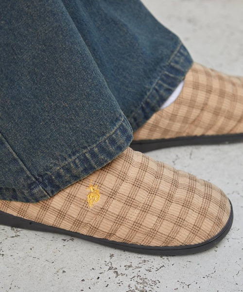 あことなります　ブラックベージュ2点 U.S. POLO ASSN. /ユーエスポロアッスン 別注 ロゴワンポイント ダブル