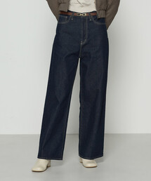 K.T KIYOKO TAKASE | 10.5オンスセンタープレス ワイドデニムパンツ(デニムパンツ)