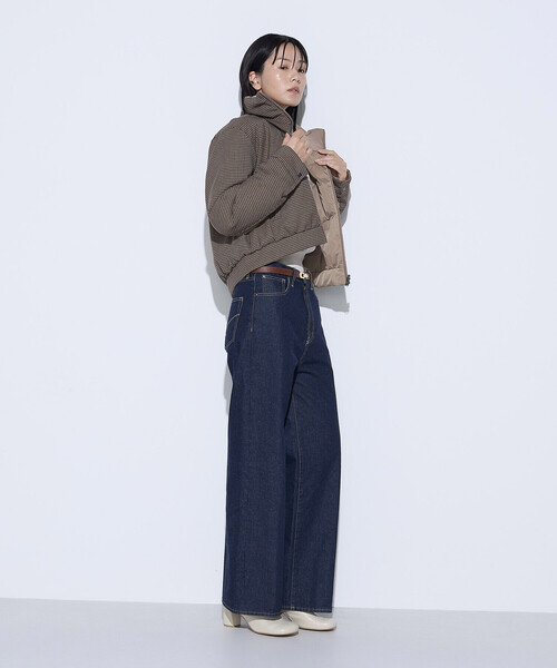 K.T KIYOKO TAKASE（キヨコタカセ）の「10.5オンスセンタープレス ワイドデニムパンツ（デニムパンツ・レディース・グレー/インディゴブルー/ワンウォッシュ・11号/9号/7号）」の14枚目の写真