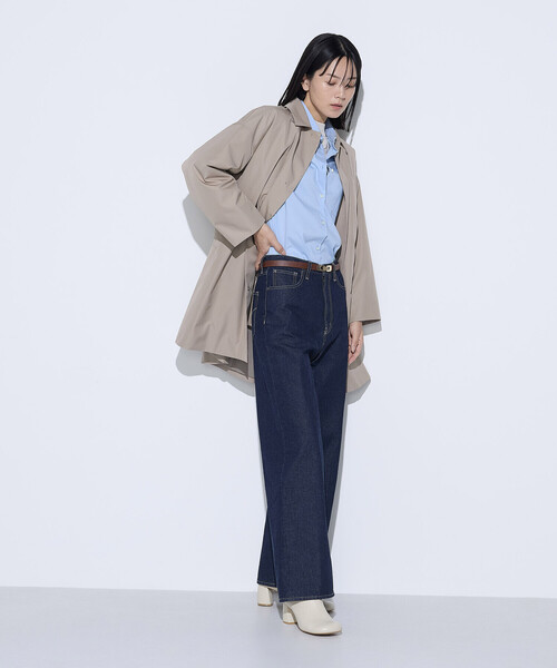 K.T KIYOKO TAKASE（キヨコタカセ）の「10.5オンスセンタープレス ワイドデニムパンツ（デニムパンツ・レディース・グレー/インディゴブルー/ワンウォッシュ・11号/9号/7号）」の18枚目の写真