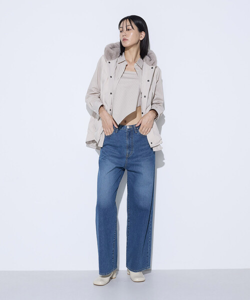 K.T KIYOKO TAKASE（キヨコタカセ）の「10.5オンスセンタープレス ワイドデニムパンツ（デニムパンツ・レディース・グレー/インディゴブルー/ワンウォッシュ・11号/9号/7号）」の9枚目の写真