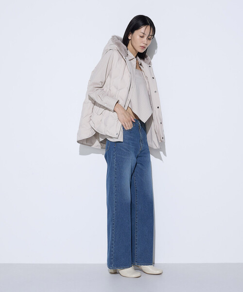 K.T KIYOKO TAKASE（キヨコタカセ）の「10.5オンスセンタープレス ワイドデニムパンツ（デニムパンツ・レディース・グレー/インディゴブルー/ワンウォッシュ・11号/9号/7号）」の10枚目の写真