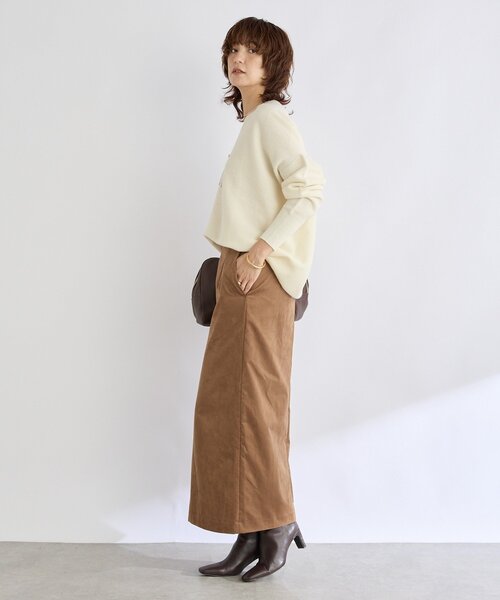 RIVE DROITE(リヴドロワ)の「【リバイバル/新色追加/7色展開】ウール100NEWバックボリュームニット(ニット/セーター・レディース・チャコールグレー/オフホワイト/ブラウン/ミント/バーガンディー/グレイッシュベージュ/ブルー/ベージュ・FREE)」の9枚目の写真