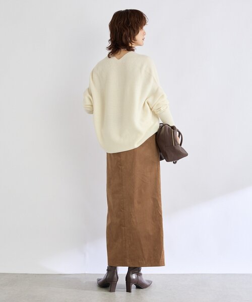 RIVE DROITE(リヴドロワ)の「【リバイバル/新色追加/7色展開】ウール100NEWバックボリュームニット(ニット/セーター・レディース・チャコールグレー/オフホワイト/ブラウン/ミント/バーガンディー/グレイッシュベージュ/ブルー/ベージュ・FREE)」の10枚目の写真