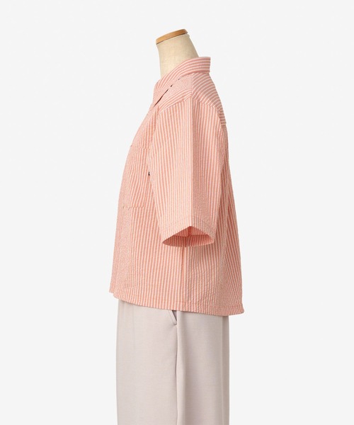 THOUSAND MILE（サウザンドマイル）の「[L's]THREE QUARTER SLEEVE SHIRT SEERSUCKER STRIPE/スリークオータースリーブシャツ シアサッカーストライプ（シャツ/ブラウス・レディース・オレンジ系その他/ブルー系その他/グリーン系その他・FREE）」の19枚目の写真