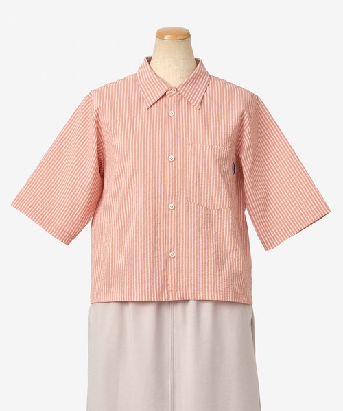THOUSAND MILE（サウザンドマイル）の「[L's]THREE QUARTER SLEEVE SHIRT SEERSUCKER STRIPE/スリークオータースリーブシャツ シアサッカーストライプ（シャツ/ブラウス・レディース・オレンジ系その他/ブルー系その他/グリーン系その他・FREE）」の17枚目の写真
